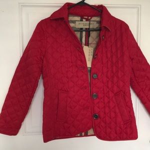 Burberry Brit red coat